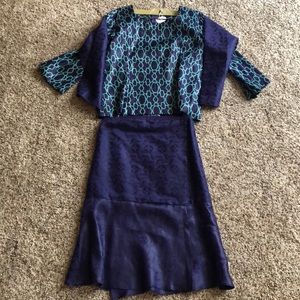 Formal African shirt and skirt